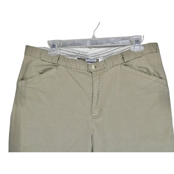 Columbia Pants Womens 16 Reg Stretch Chino Olive‎ Khaki Outdoors - Picture 4 of 12